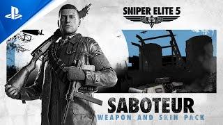 PlayStation - Sniper Elite 5 - Saboteur Weapon & Skin Pack Trailer | PS5 & PS4 Games