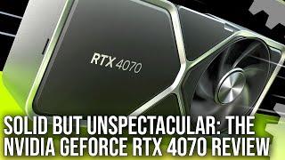 Digital Foundry - Nvidia GeForce RTX 4070 Review: A Solid But Unspectacular 1440p Upgrade