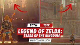 IGN - The Legend of Zelda: Tears of the Kingdom vs. Breath of the Wild Map Comparison