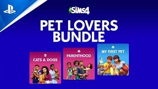 PlayStation - Sims Essentials Bundle 1 - Pet Lovers (Cats & Dogs, Parenthood, My First Pet) | PS4 Games
