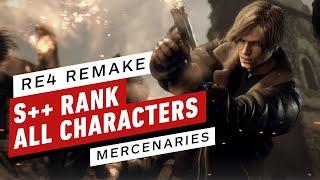 IGN - Resident Evil 4 Remake: All Mercenaries Characters S++ Rank Gameplay