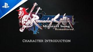 PlayStation - Romancing SaGa -Minstrel Song- Remastered - Character Trailer | PS5 & PS4 Games
