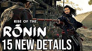 RISE OF THE RONIN PS5 EXCLUSIVE - 15 NEW Details You Need To Know