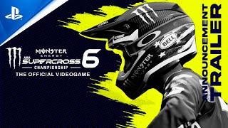 PlayStation - Monster Energy Supercross - The Official Videogame 6 - Announcement Trailer | PS5 & PS4 Games