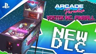 PlayStation - Arcade Paradise - Vostok Inc. Pinball DLC Trailer | PS5 & PS4 Games