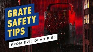 IGN - Evil Dead Rise Cast's Cheese Grater Safety Tips Will Save Your Skin!