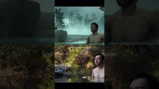 Ghost of Tsushima Hot Spring IRL #ghostoftsushima #jin #hotspring #shorts